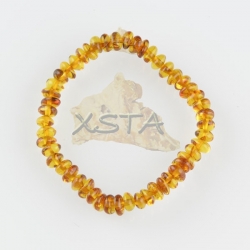 Amber teething bracelet cognac
